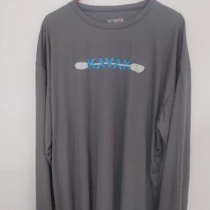 Men's Kayak Long Sleeve Crewneck Lightweight Base Shirt 2XL